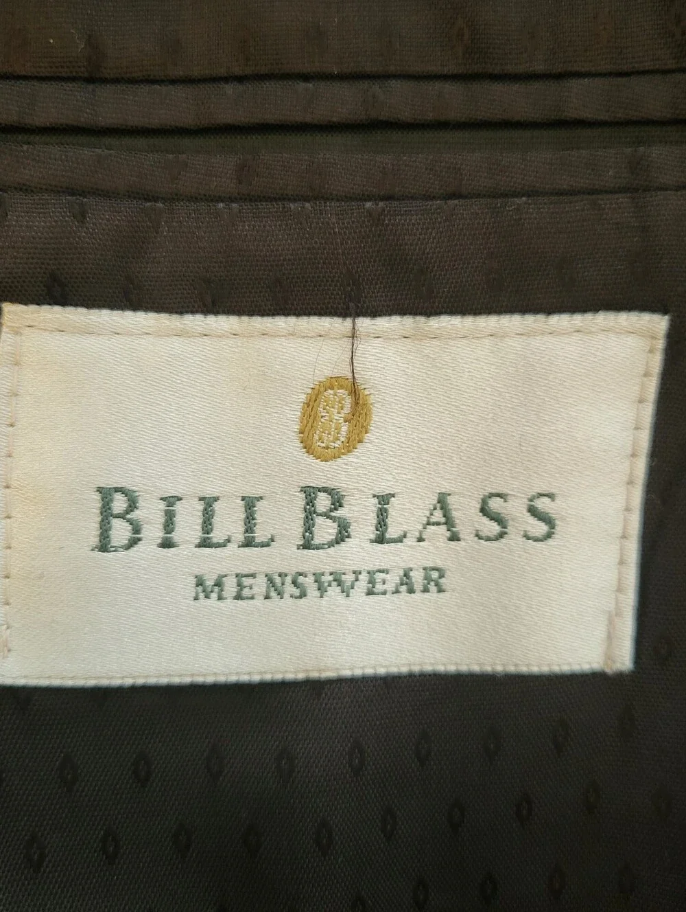 Vintage‎ Bill Blass Black Classic Wool Tuxedo Jacket Size 40R